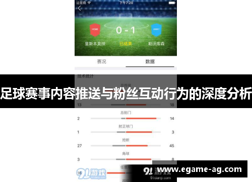 足球赛事内容推送与粉丝互动行为的深度分析